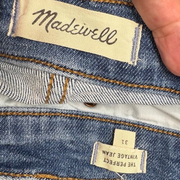 Madewell Womens Size 31 The Perfect Vintage Jeans High Rise 90s Mom Stretch - Picture 8 of 16